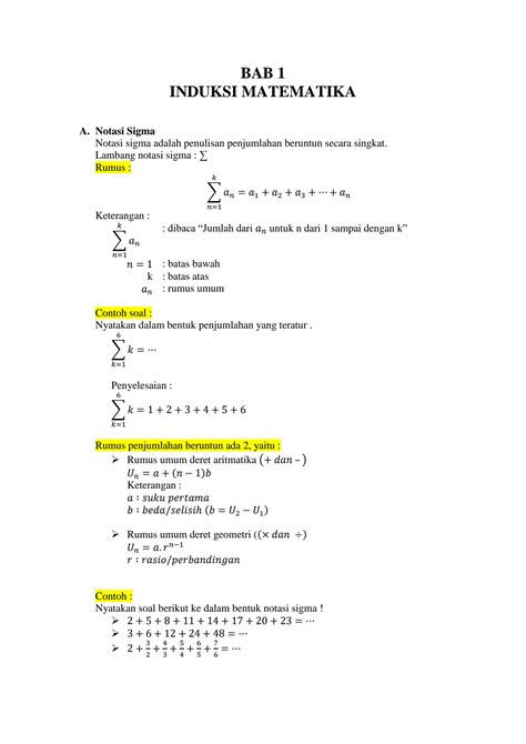 SOLUTION A Notasi Sigma Bab 1 Studypool