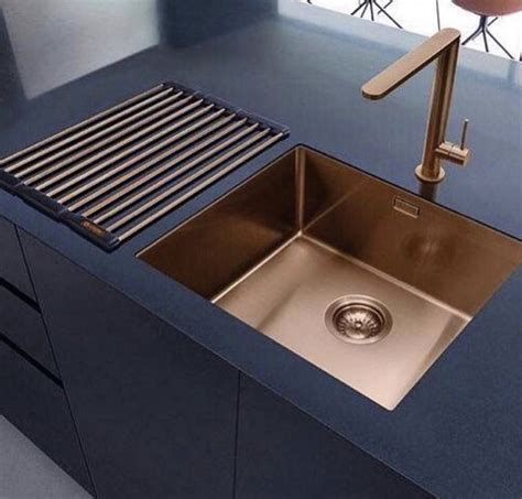 Rose Gold Sink And Faucet For Stylish Kitchen Decor