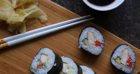 Domowe Sushi Maki Z Kurczakiem Teriyaki Kulinarne Przygody Gatity