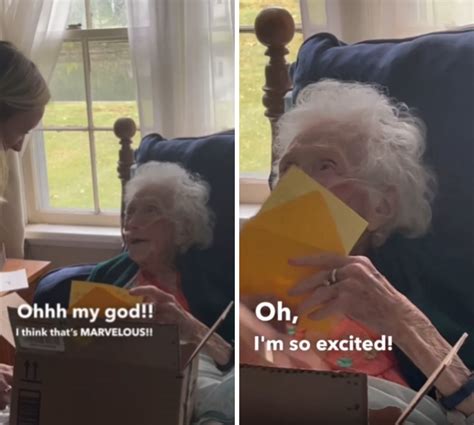 Woman Surprises 98 Year Old Grandma With Creative Bun In The Oven