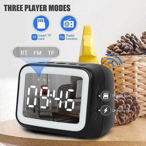 Radio R Veil Avec Haut Parleur Bluetooth Chargement Usb Ou Horloge