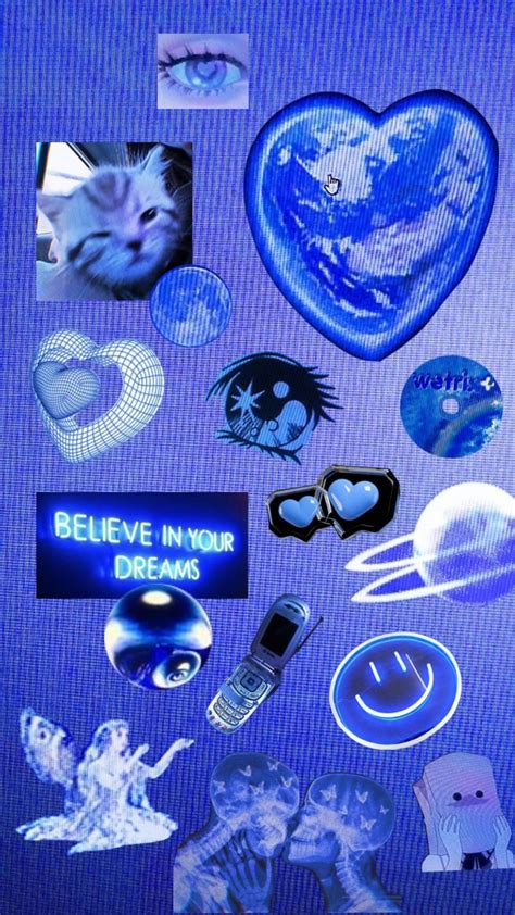 #collage #moodboard #aesthetic #cyber #blue | Cyber y2k wallpaper, Y2k wallpaper, Funny reaction ...