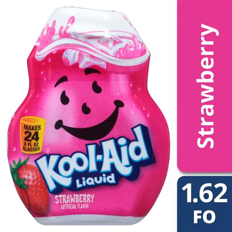 Kool Aid Strawberry Liquid Drink Mix Caffeine Free 162 Fl Oz Bottle