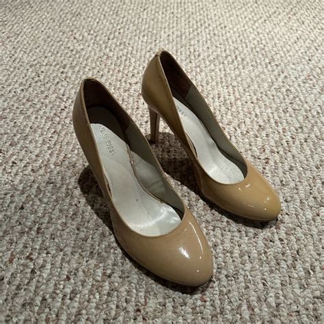 Nine West Shoes Nine West Nude Patent Heels Poshmark