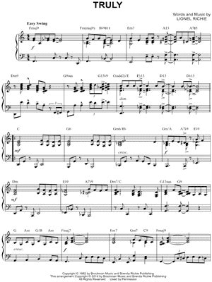 Truly Sheet Music 8 Arrangements Available Instantly Musicnotes