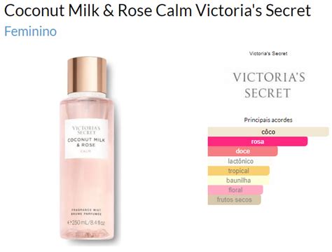 Creme Hidratante Coconut Milk And Rose Calm Victorias Secret Lotion