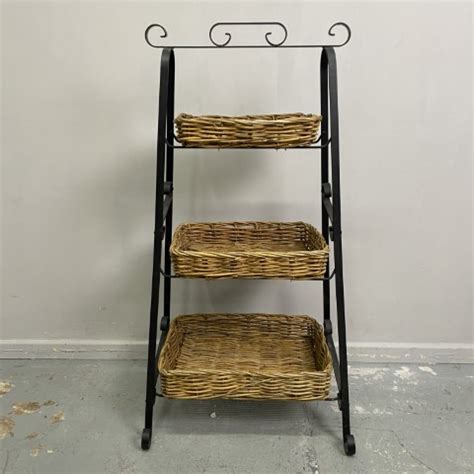 Vintage Wrought Iron Cane Storage Rack Interiorwise French