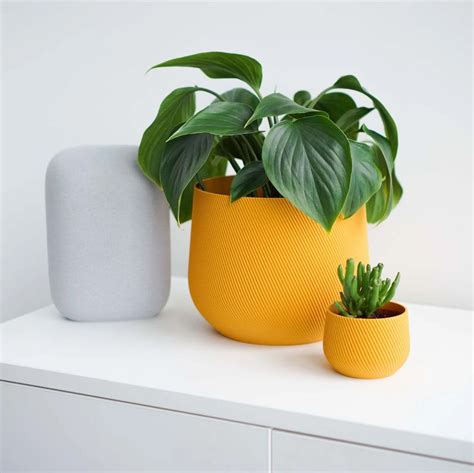 Yellow Plant Pot Yellow Planter Indoor Planter Indoor Plant Pot Minimal