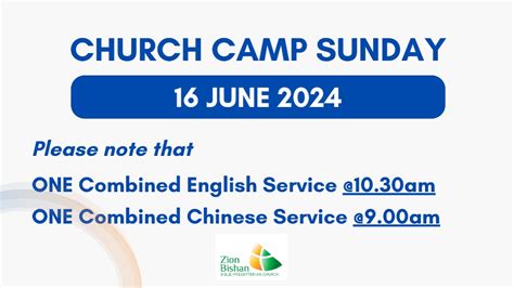 Church Camp Sunday Zion Bishan Bible Presbyterian Church