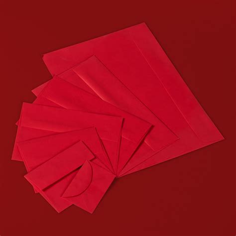 Red Colorful Stationery Invitations and Envelopes | Red envelope ...