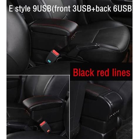 E style noir rouge Nouvelle boîte de rangement pour Suzuki Swift 2005