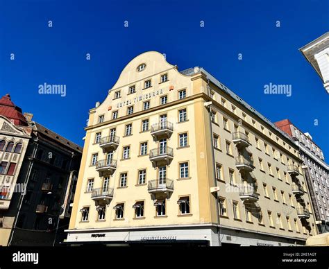 beautiful architecture  hotel timisoara  romania stock photo