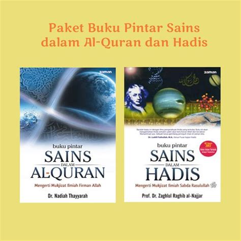 Jual Paket Buku Pintar Sains Dalam Al Quran Dan Buku Pintar Sains Dalam