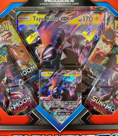 Pokemon Trading Card Game Pack Shiny Tapu Koko GX Box NEW EBay