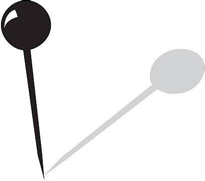 Set Of Pins Elegant Sharp Prick Vector, Elegant, Sharp, Prick PNG and ...