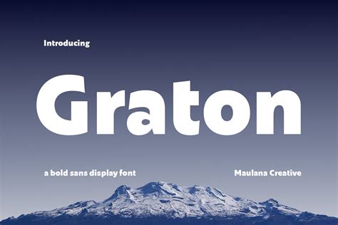 Graton Bold Sans Display Font Design Cuts