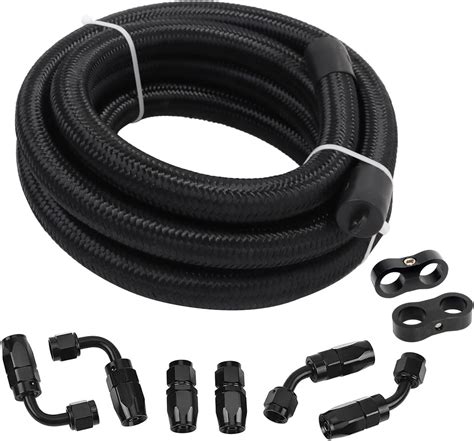 Amazon Lokocar An Fuel Line Kit An Nylon Braided Fuel Line Hose