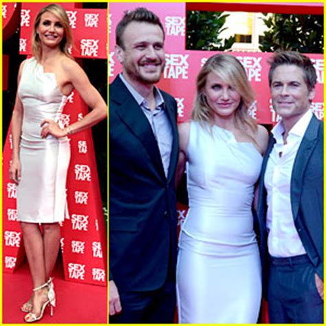 Cameron Diaz Jason Segel Bring Their Sex Tape To Barcelona Cameron Diaz Jason Segel Rob