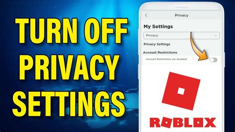 How To Turn Off Privacy Settings On Roblox 2023 Change Privacy