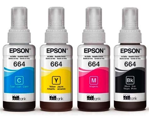 T Epson Combo Tintas Negro Cian Magenta Y Amarillo Env O Gratis