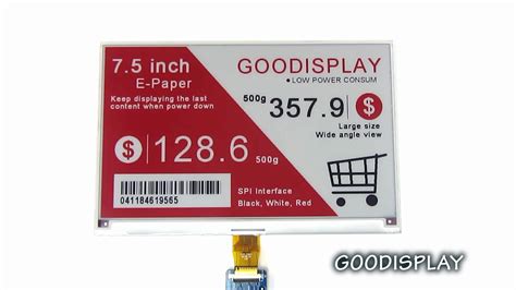 Sunlight Readable E Ink Color Electronic 7 5 Inch 800x480 E Paper