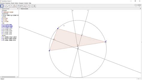 Omgeschreven Cirkel Tekenen Met Geogebra YouTube