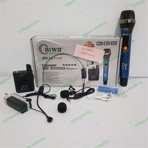 Jual Mic Microphone Aiwa Caiwa Wireless Handheld Clip On Headhset