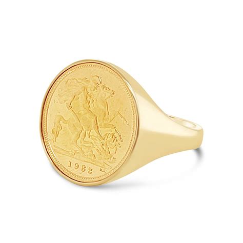 Half Sovereign Coin Ring - Gold River Jewellers