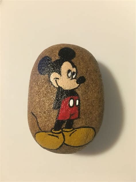 Mickey Mouse Painted Rocks Kids Rock Painting Patterns Rock