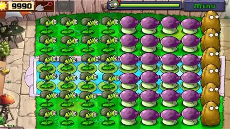 Plants Vs Zombies LAST STAND ENDLESS Gatling Pea Fume Shroom Vs