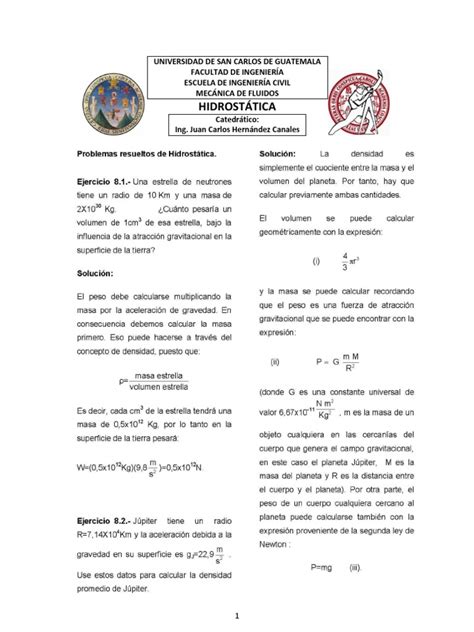 Pdf Hidrost Tica Problemas Resueltos Dokumen Tips