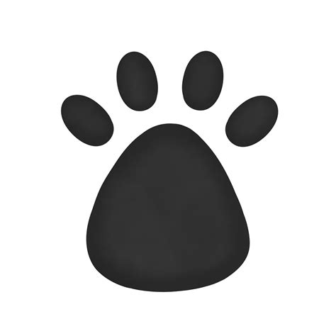 Black Color Cat Footprint 25312804 Png