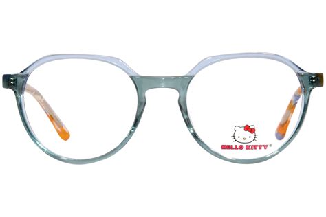 Hello Kitty Hk 366 3 Eyeglasses Youth Girl S Sapphire Teal Full Rim 48 18 130