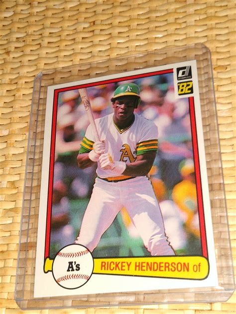 Donruss Rickey Henderson Card Original Authentic Nice