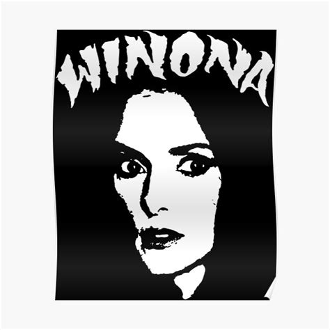 "Winona Ryder" Poster for Sale by ganjoparmo | Redbubble