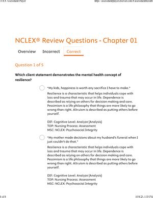 Chap Nclex Evolve Mh Practice Materials Nclex Review Questions