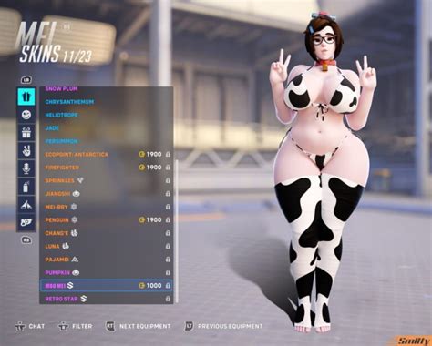 Mei Game Hentai Big Breasts Artwork Cowkini Solo Overwatch 2