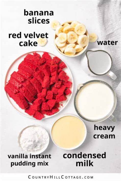 Red Velvet Banana Pudding