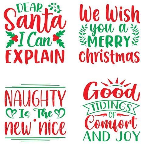 Premium Vector Funny Christmas Svg Quotes Design