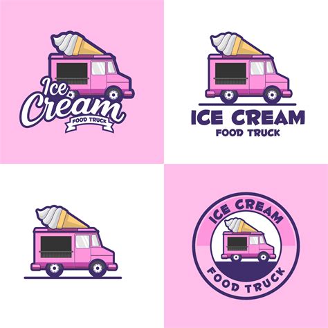 ice cream food truck logo template 5274704 Vector Art at Vecteezy