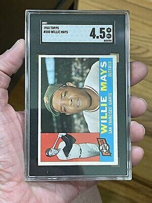 Topps Willie Mays Sgc Beauty Ebay