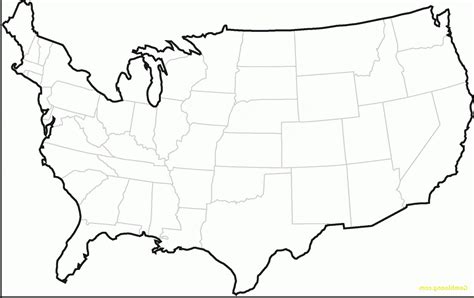 Horizontally flipped map of continental USA. Shows how large the ...