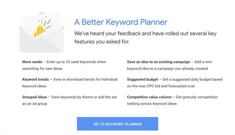 Google Ads Keyword Planner Gets New And Old Features