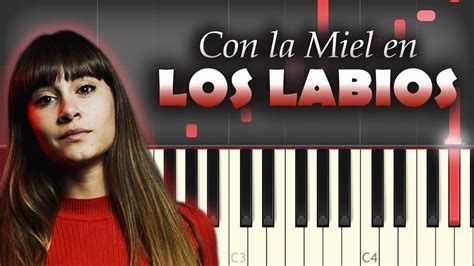 Aitana Con La Miel En Los Labios Piano Tutorial Cover Youtube