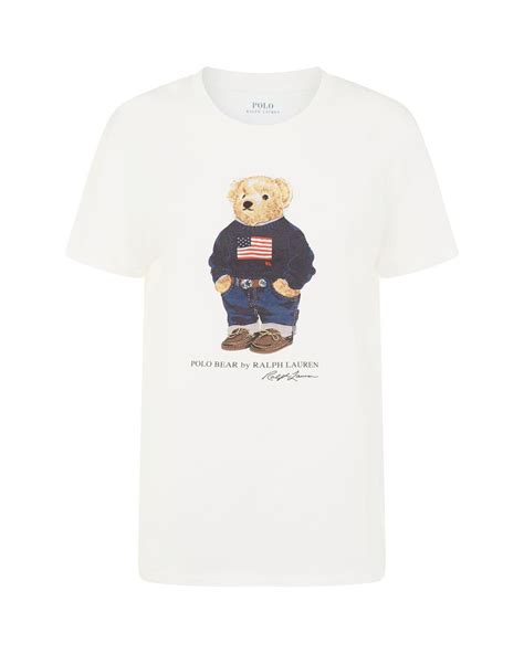 Polo Ralph Lauren Polo Bear T Shirt In White For Men Lyst Canada