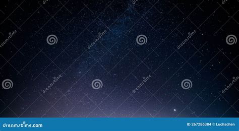 Black Night Sky with Milky Way Stars Stock Photo - Image of science ...