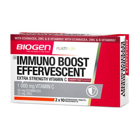 Immuno Boost Fizzy Vitamin C Mg Tabs Assorted Biogen