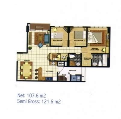 Hampton's park Apartment - typical unit 3 bedroom | Hampton's Park ...