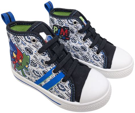 Pj Masks Boys Hi Top Sneaker Catboy And Gekko Grey Size 8