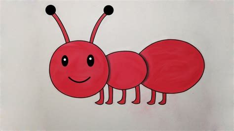 How To Draw A Ant How To Draw An Ant Step By Step Ant Drawing For